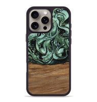 iPhone 16 Pro Max Wood Phone Case - Hester (Green, 746959)