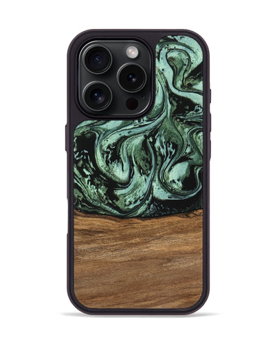 iPhone 16 Pro Wood Phone Case - Hester (Green, 746959)