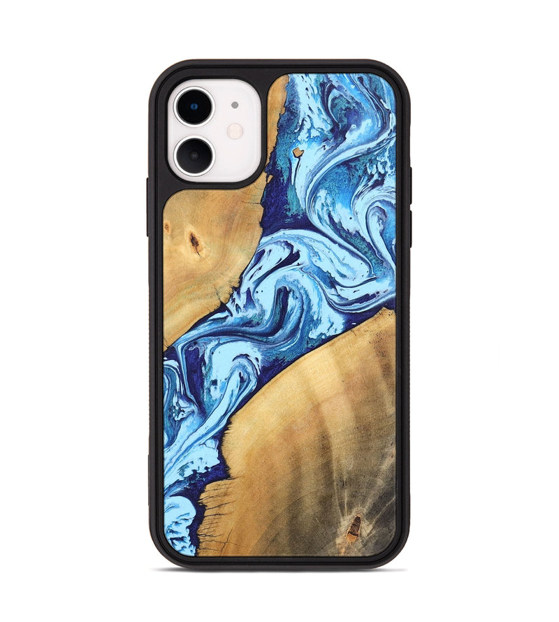 iPhone 11 Wood Phone Case - Tory (Blue, 746961)