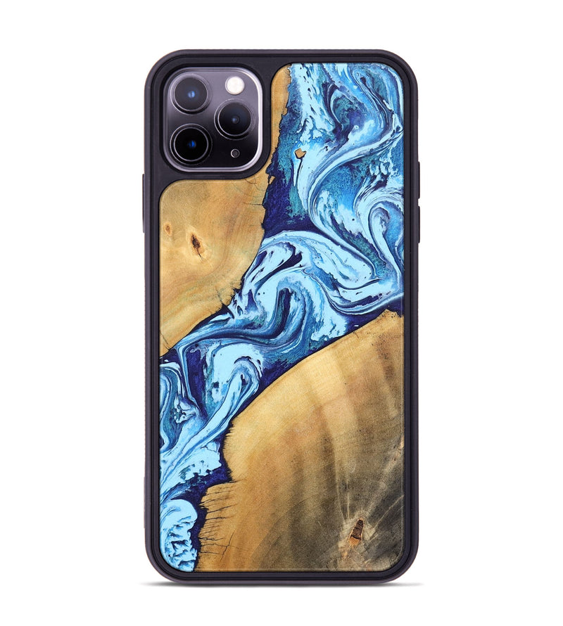 iPhone 11 Pro Max Wood Phone Case - Tory (Blue, 746961)