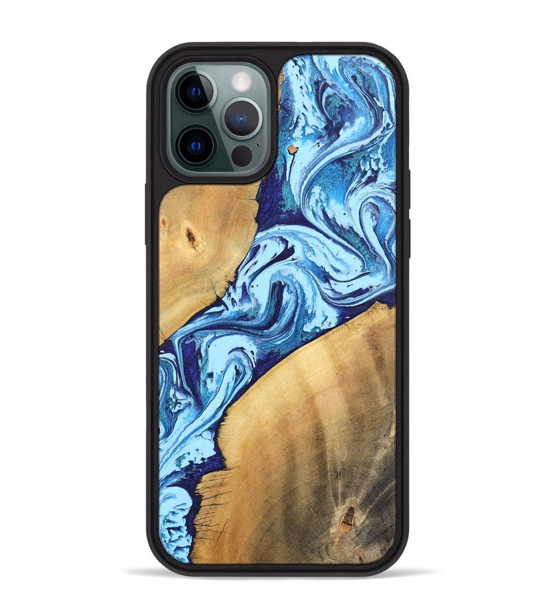 iPhone 12 Pro Max Wood Phone Case - Tory (Blue, 746961)