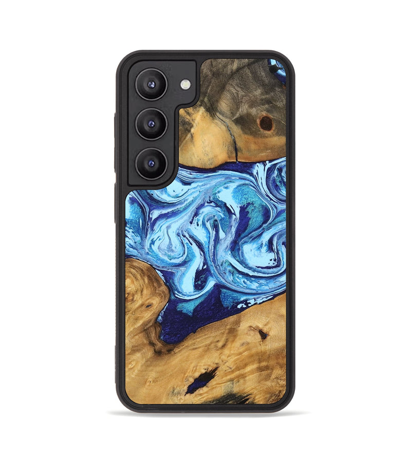 Galaxy S23 Wood Phone Case - Janiah (Blue, 746963)