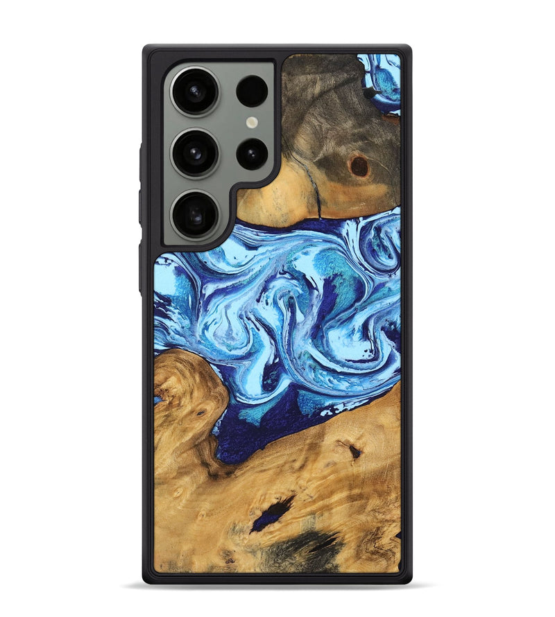 Galaxy S24 Ultra Wood Phone Case - Janiah (Blue, 746963)