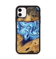 iPhone 11 Wood Phone Case - Janiah (Blue, 746963)