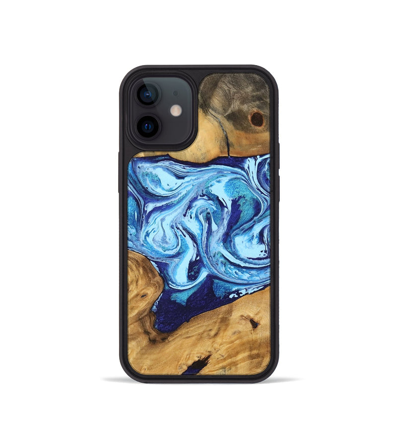 iPhone 12 mini Wood Phone Case - Janiah (Blue, 746963)