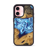 iPhone 16 Wood Phone Case - Janiah (Blue, 746963)