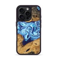 iPhone 16 Pro Wood Phone Case - Janiah (Blue, 746963)