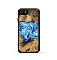 iPhone SE Wood Phone Case - Janiah (Blue, 746963)