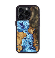 iPhone 15 Pro Wood Phone Case - Glynis (Blue, 746964)