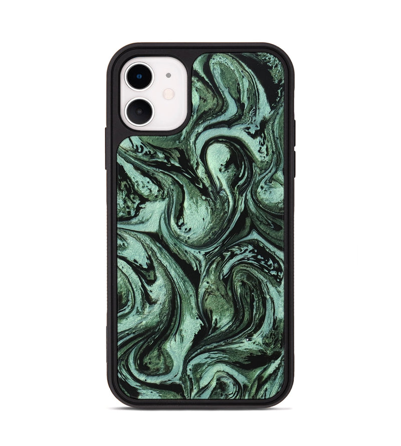 iPhone 11 ResinArt Phone Case - Dawn (Green, 746966)