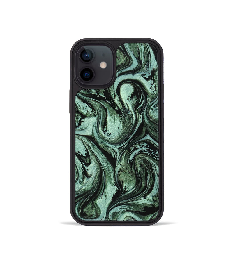 iPhone 12 mini ResinArt Phone Case - Dawn (Green, 746966)