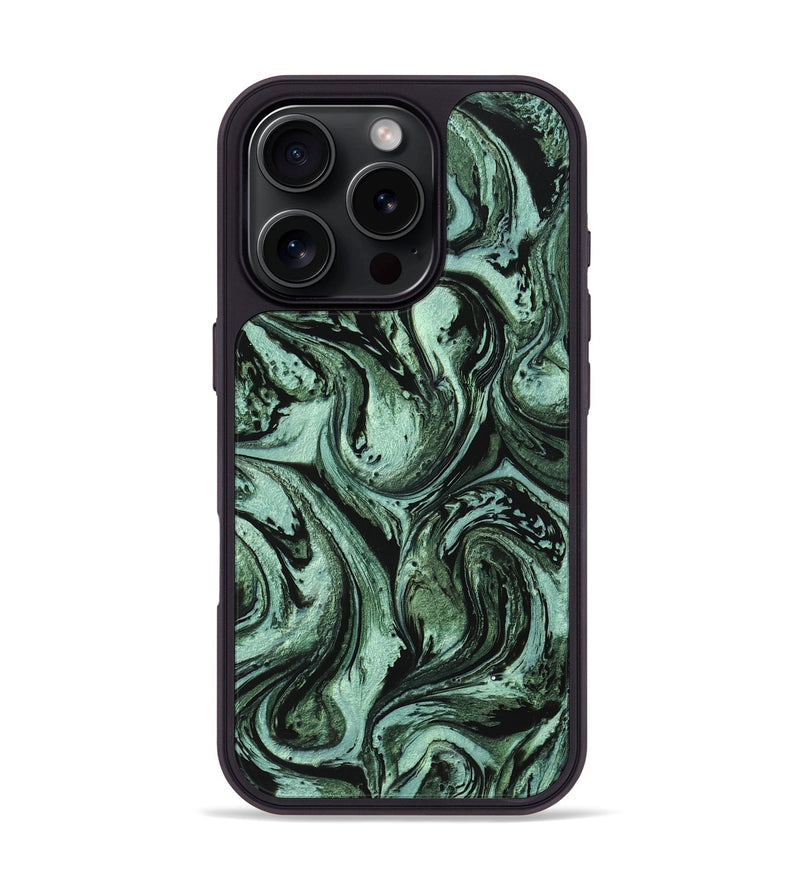 iPhone 16 Pro ResinArt Phone Case - Dawn (Green, 746966)