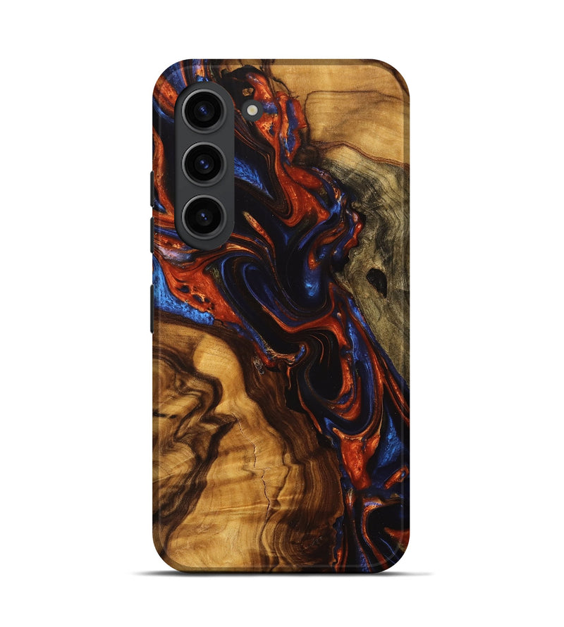 Galaxy S23 Wood Live Edge Phone Case - Zaria (Red, 746968)