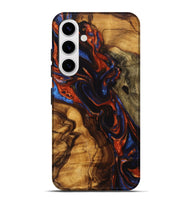 Galaxy S25 Plus Wood Live Edge Phone Case - Zaria (Red, 746968)