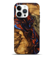 iPhone 15 Pro Max Wood Live Edge Phone Case - Zaria (Red, 746968)