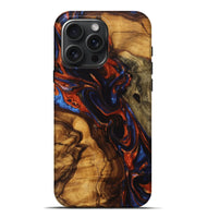 iPhone 16 Pro Max Wood Live Edge Phone Case - Zaria (Red, 746968)