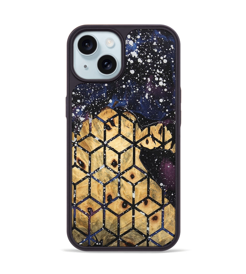 iPhone 15 Wood Phone Case - Kerrie (Cosmos, 746988)