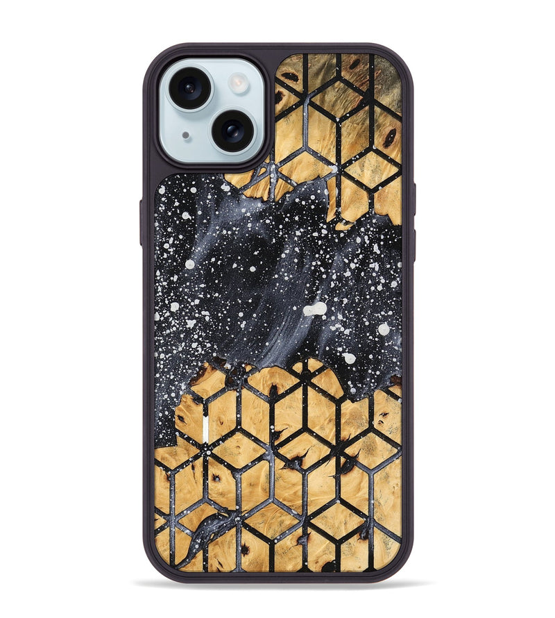 iPhone 15 Plus Wood Phone Case - Brinley (Fusion, 747058)