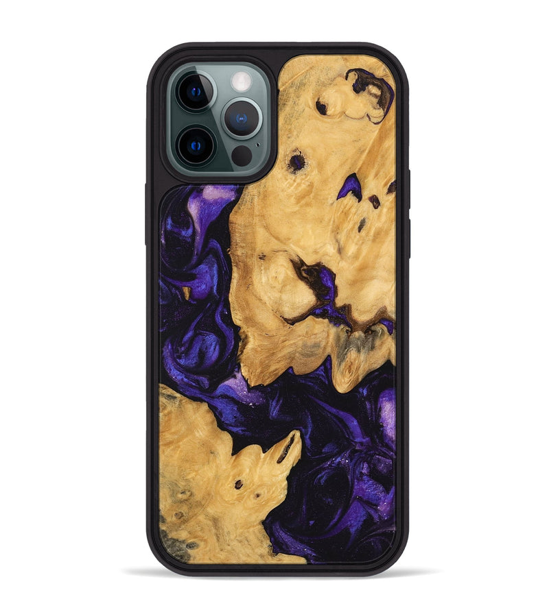 iPhone 12 Pro Max Wood Phone Case - Ayana (Purple, 747177)