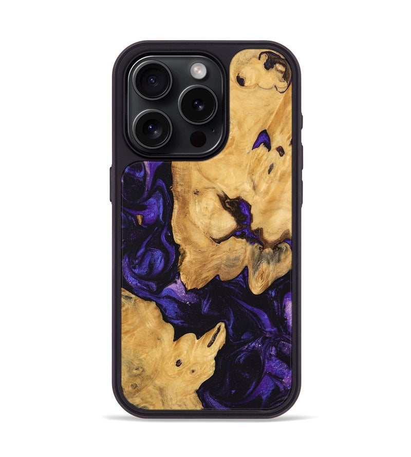 iPhone 15 Pro Wood Phone Case - Ayana (Purple, 747177)