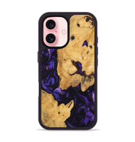 iPhone 16 Wood Phone Case - Ayana (Purple, 747177)