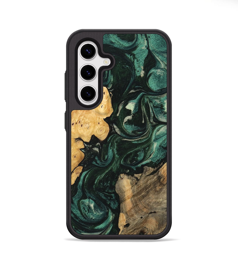 Galaxy S25 Wood Phone Case - Mario (Green, 747178)