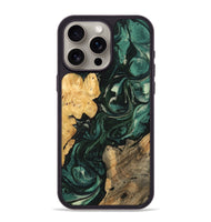 iPhone 15 Pro Max Wood Phone Case - Mario (Green, 747178)