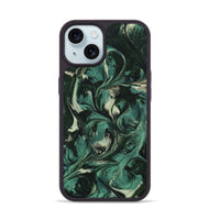 iPhone 15 ResinArt Phone Case - Bethzy (Green, 747180)