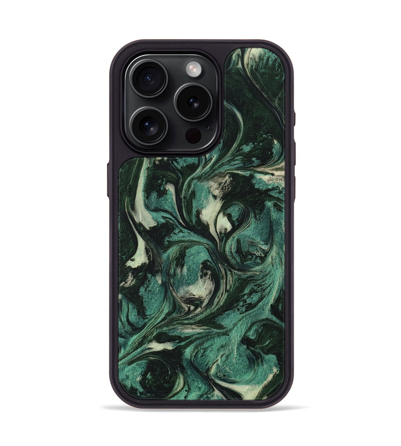 iPhone 15 Pro ResinArt Phone Case - Bethzy (Green, 747180)