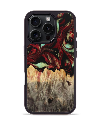 iPhone 16 Pro Wood Phone Case - Junious (Red, 747182)