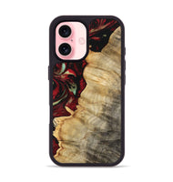 iPhone 16 Wood Phone Case - Lyda (Red, 747183)