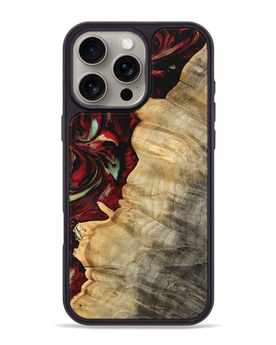 iPhone 16 Pro Max Wood Phone Case - Lyda (Red, 747183)