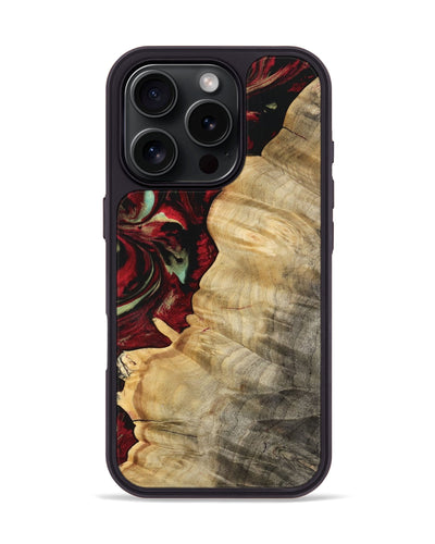 iPhone 16 Pro Wood Phone Case - Lyda (Red, 747183)