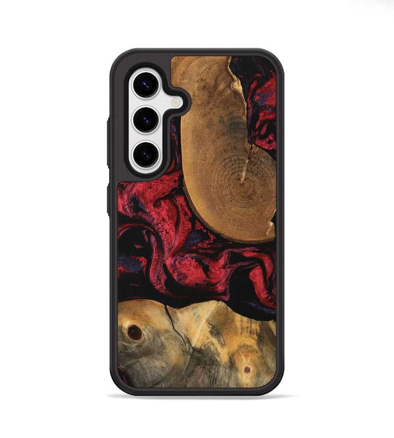 Galaxy S25 Wood Phone Case - Vivien (Red, 747185)