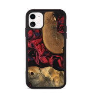 iPhone 11 Wood Phone Case - Vivien (Red, 747185)