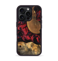 iPhone 16 Pro Wood Phone Case - Vivien (Red, 747185)