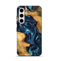 Galaxy S25 Wood Live Edge Phone Case - Celine (Blue, 747192)