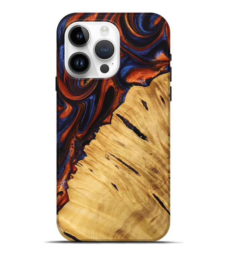 iPhone 15 Pro Max Wood Live Edge Phone Case - Zyaire (Red, 747194)