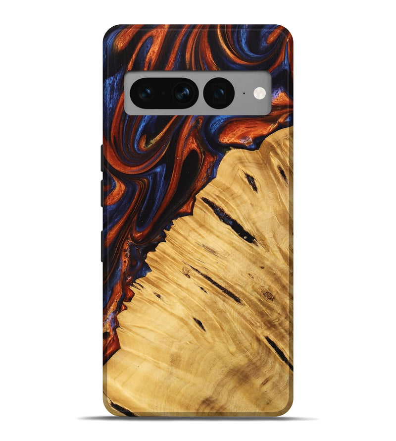 Pixel 7 Pro Wood Live Edge Phone Case - Zyaire (Red, 747194)