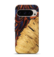 Pixel 9 Wood Live Edge Phone Case - Zyaire (Red, 747194)