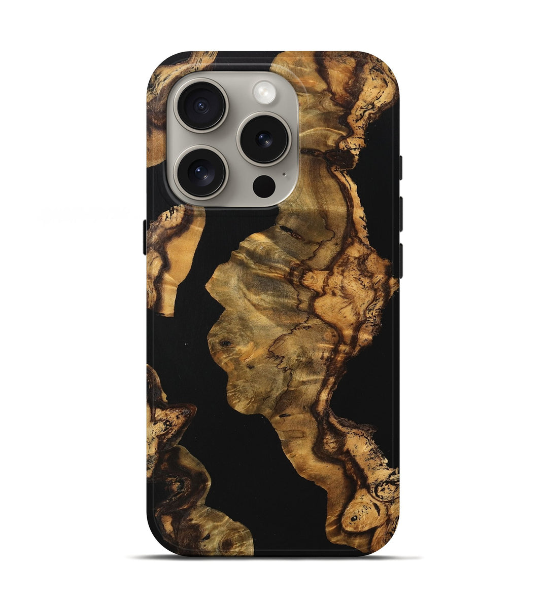 iPhone 16 Pro Wood Live Edge Phone Case - Evert (Wood Burl, 747195)