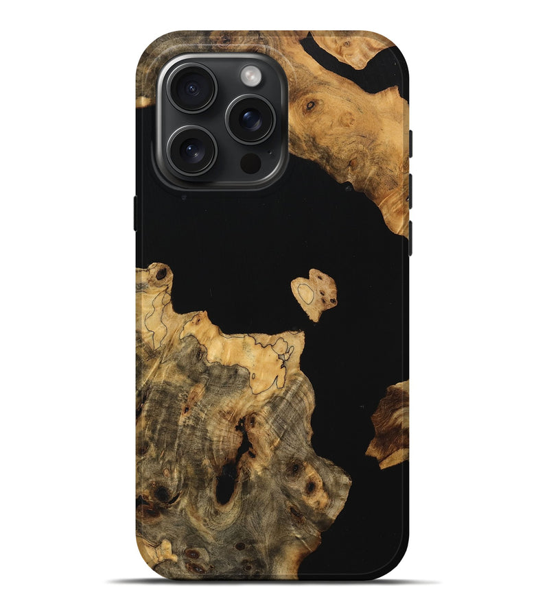 iPhone 16 Pro Max Wood Live Edge Phone Case - Evalyn (Wood Burl, 747200)