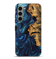 Galaxy S23 Plus Wood Live Edge Phone Case - Selena (Blue, 747203)