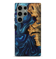 Galaxy S24 Ultra Wood Live Edge Phone Case - Selena (Blue, 747203)