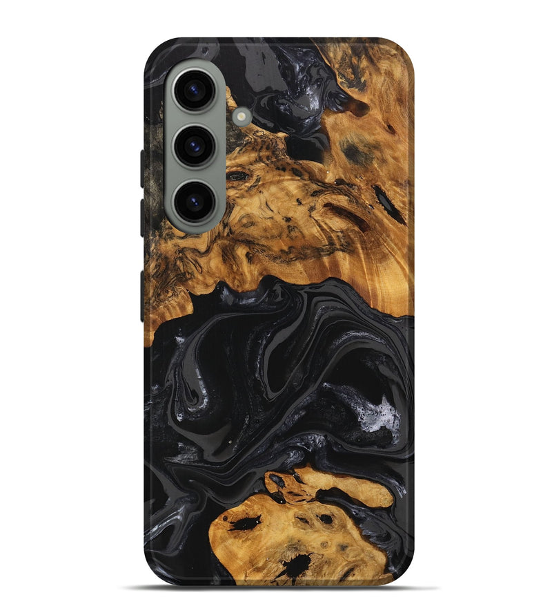 Galaxy S24 Plus Wood Live Edge Phone Case - Charli (Black & White, 747205)