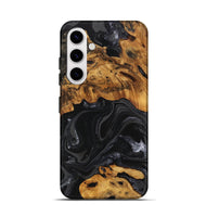 Galaxy S25 Wood Live Edge Phone Case - Charli (Black & White, 747205)