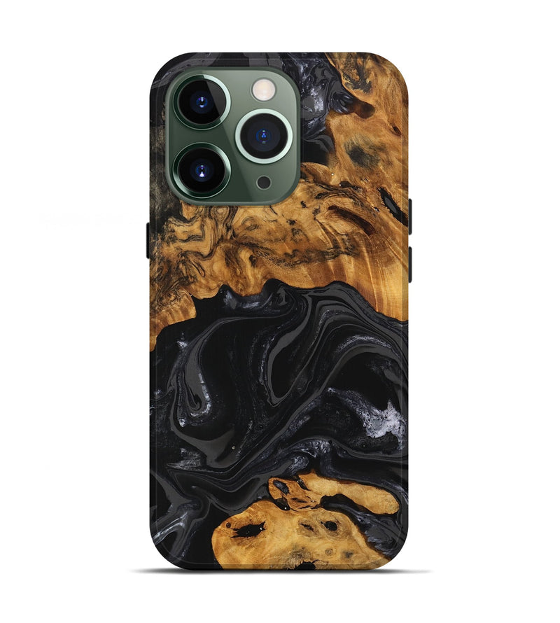 iPhone 13 Pro Wood Live Edge Phone Case - Charli (Black & White, 747205)