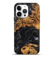 iPhone 15 Pro Max Wood Live Edge Phone Case - Charli (Black & White, 747205)