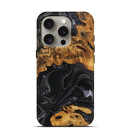 iPhone 16 Pro Wood Live Edge Phone Case - Charli (Black & White, 747205)