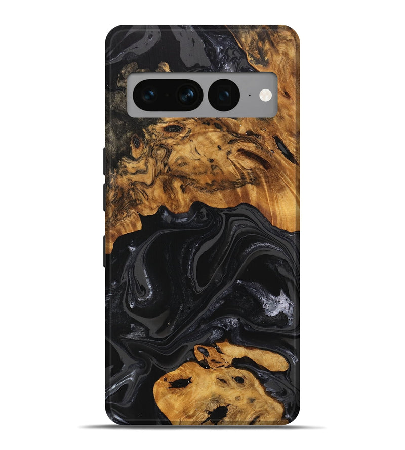 Pixel 7 Pro Wood Live Edge Phone Case - Charli (Black & White, 747205)